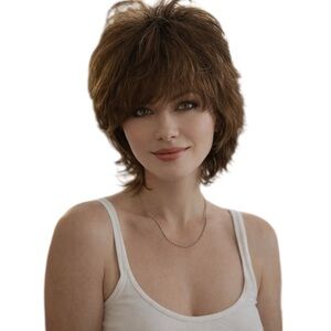 Carson by Paula Young Wigs in Honey SF12/28 Size Average Wavy Pixie